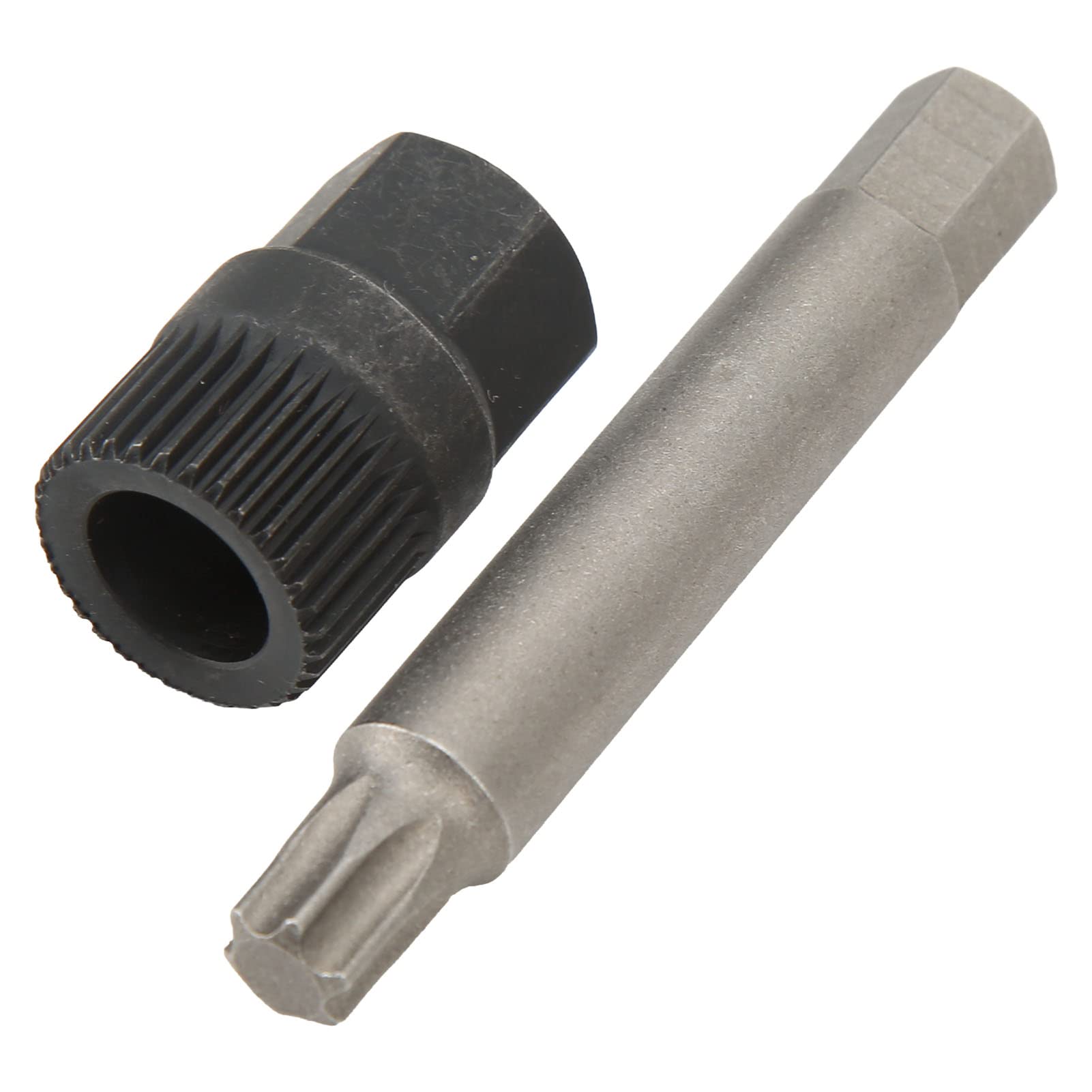 33 Teeth Spline Socket Alternator Pulley Wrench Kit - Hand Operated Drill Bit Puller Remover Tool for Bosch Alternators | Automotive Repair & DIY Maintenance