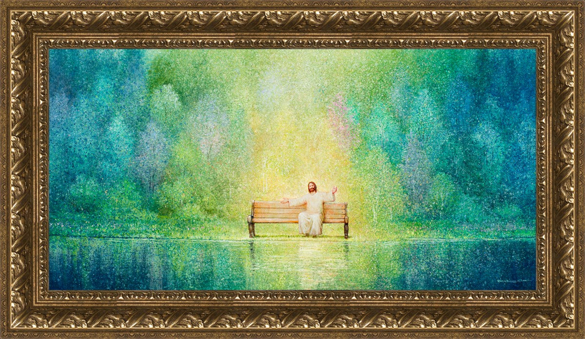 Come Unto Me and I Will Give You Rest - Inspirational Christian Wall Art for Home Decor & Church - Perfect for Bedroom, Living Room & Office