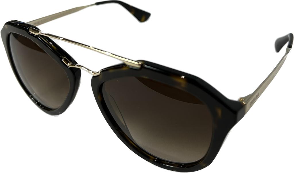 Prada PR12QS 2AU6S1 Tortoiseshell Brown Sunglasses - Stylish UV Protection for Women, Perfect for Outdoor Activities & Fashion Accessories