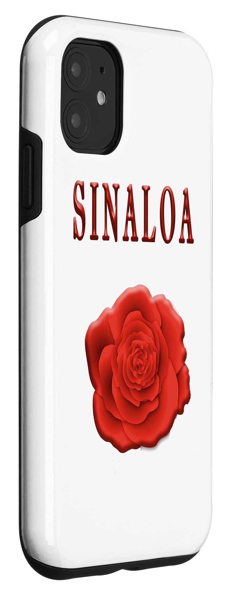 Premium iPhone 11 Case - Mexican Sinaloa Style Red Rose Design [Shockproof & Scratch Resistant] - Perfect for Travel, Daily Use & Gift Giving