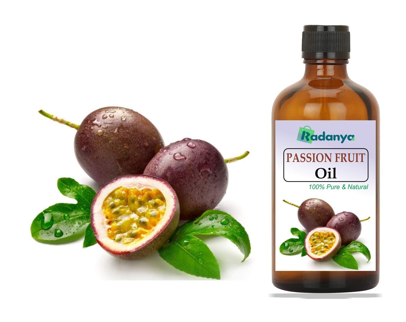 100% Pure Natural Passion Fruit Essential Oil for Aromatherapy, Diffusers & Massage - 3ml to 1000ml Bottle Sizes - Perfect for Relaxation, Skin Care & Home Fragrance
