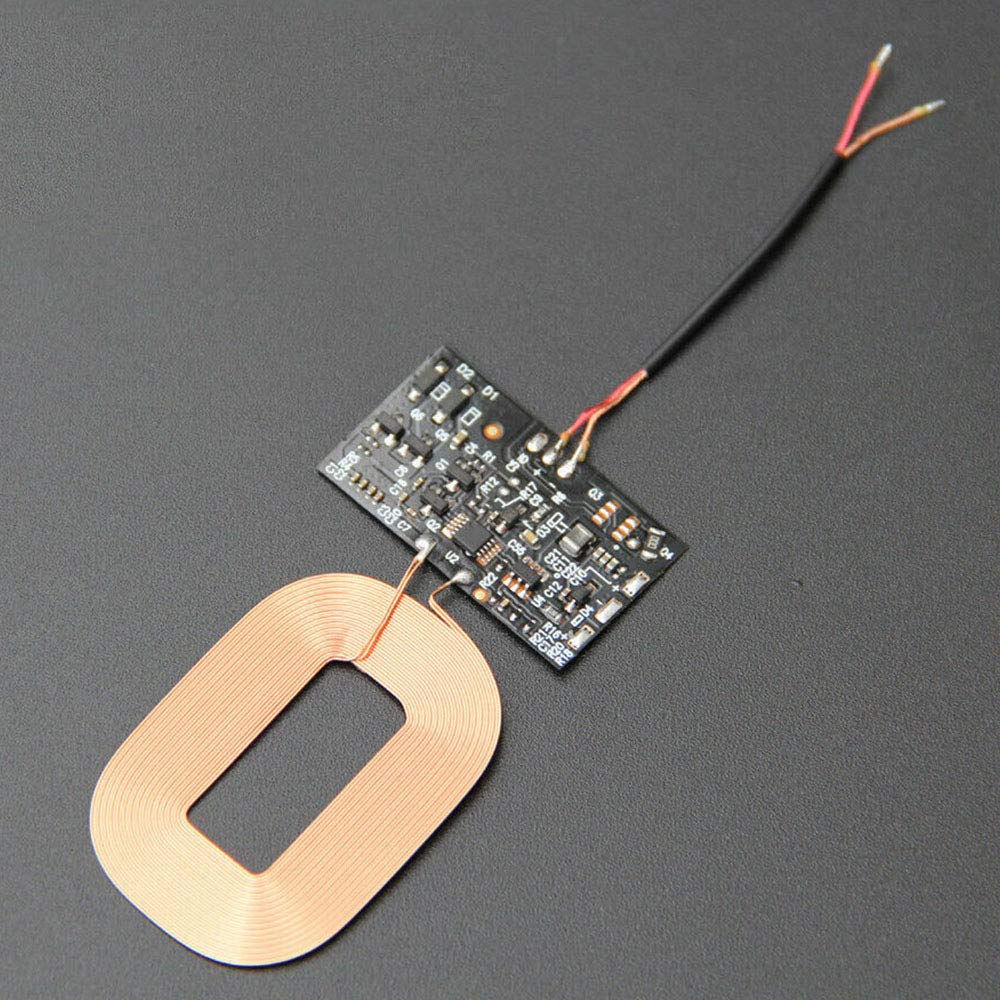 Acxico 2Pcs Universal Qi Wireless Charger Receiver Module PCBA Board Coil - DIY Wireless Charging Kit for Phones, Cars, Home & Office Use