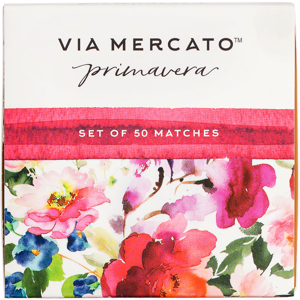 Primavera Match Box Set - Premium Wooden Matchsticks for Home, Camping & Fireplace Use