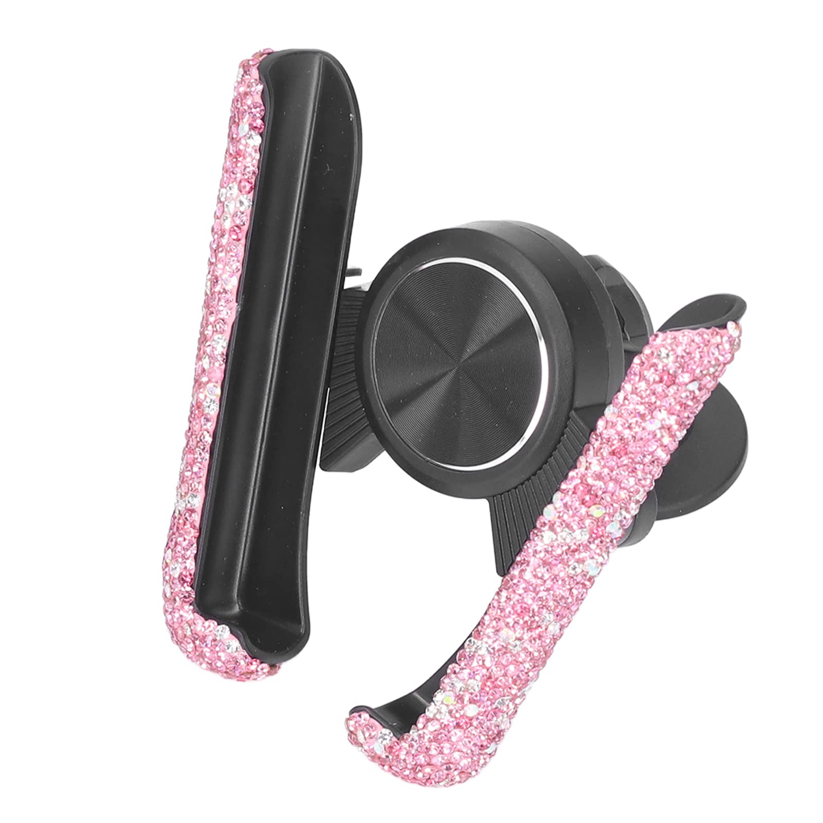 **Pink Adjustable Universal Car Phone Holder - Auto Cell Phone Mount for Women & Girls, Bling Car Accessory for Safe Driving & Stylish Automobile Decoration**