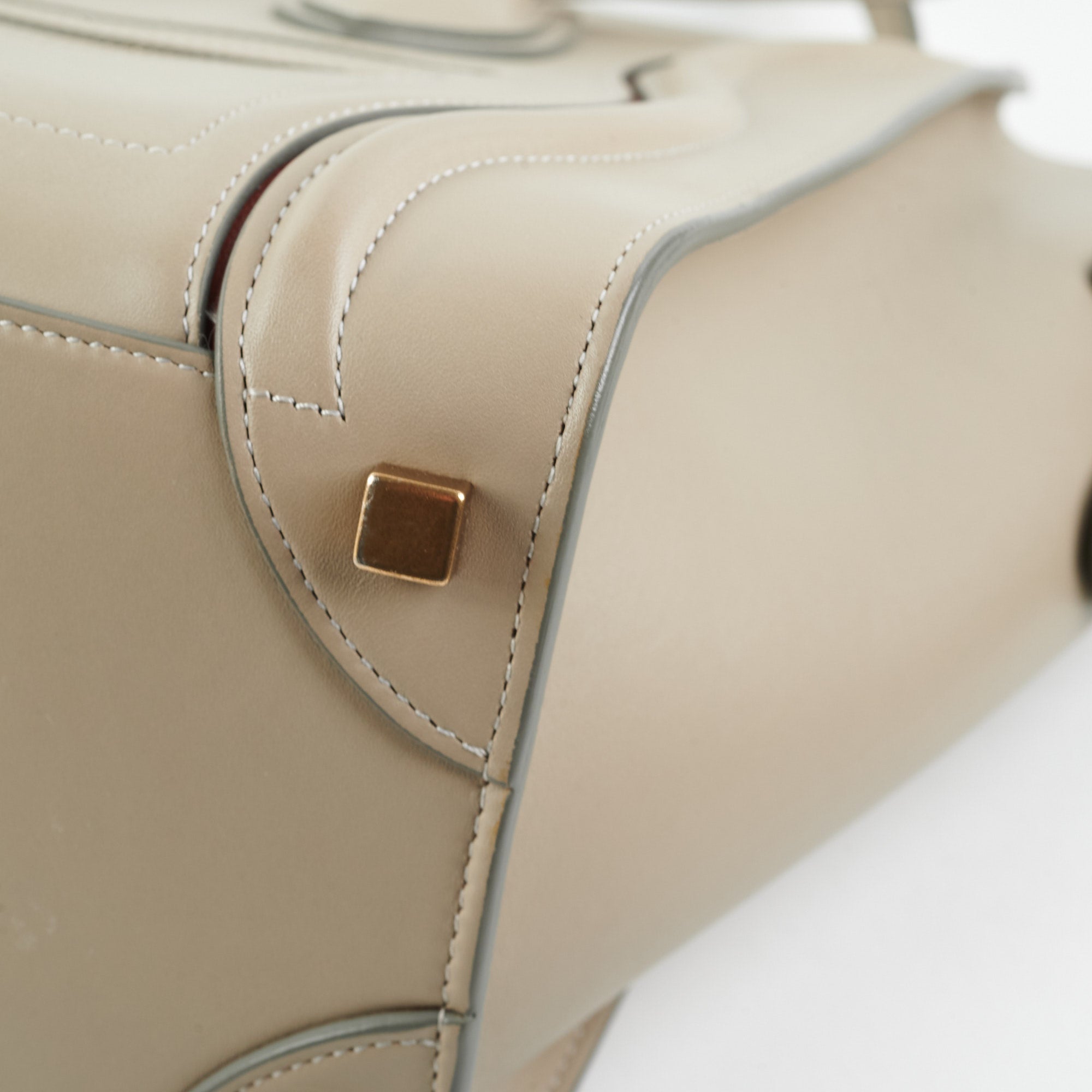 Celine Micro Luggage Bag in Grey | Premium Leather Crossbody Handbag for Women | Perfect for Work, Travel & Everyday Use