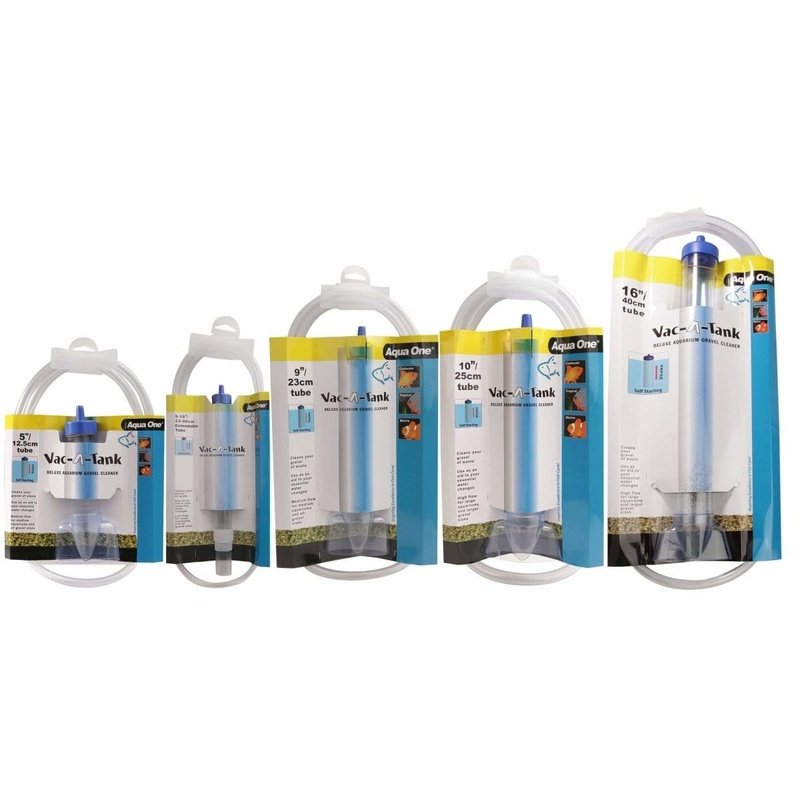 Aqua One Vac A Tank Gravel Cleaner - Efficient Aquarium Sand Cleaner with Siphon for Fish Tank Maintenance | Perfect for Freshwater & Saltwater Tanks, Water Changes & Substrate Cleaning