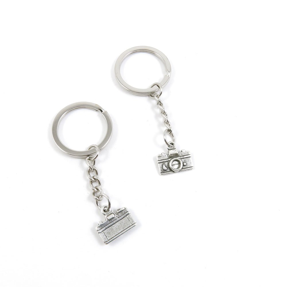 260 Pieces Camera Keychain Charms - Bulk Key Ring Accessories for Car Keys, House Keys & DIY Crafts - Perfect for Gifts, Party Favors, and Keychain Collections
