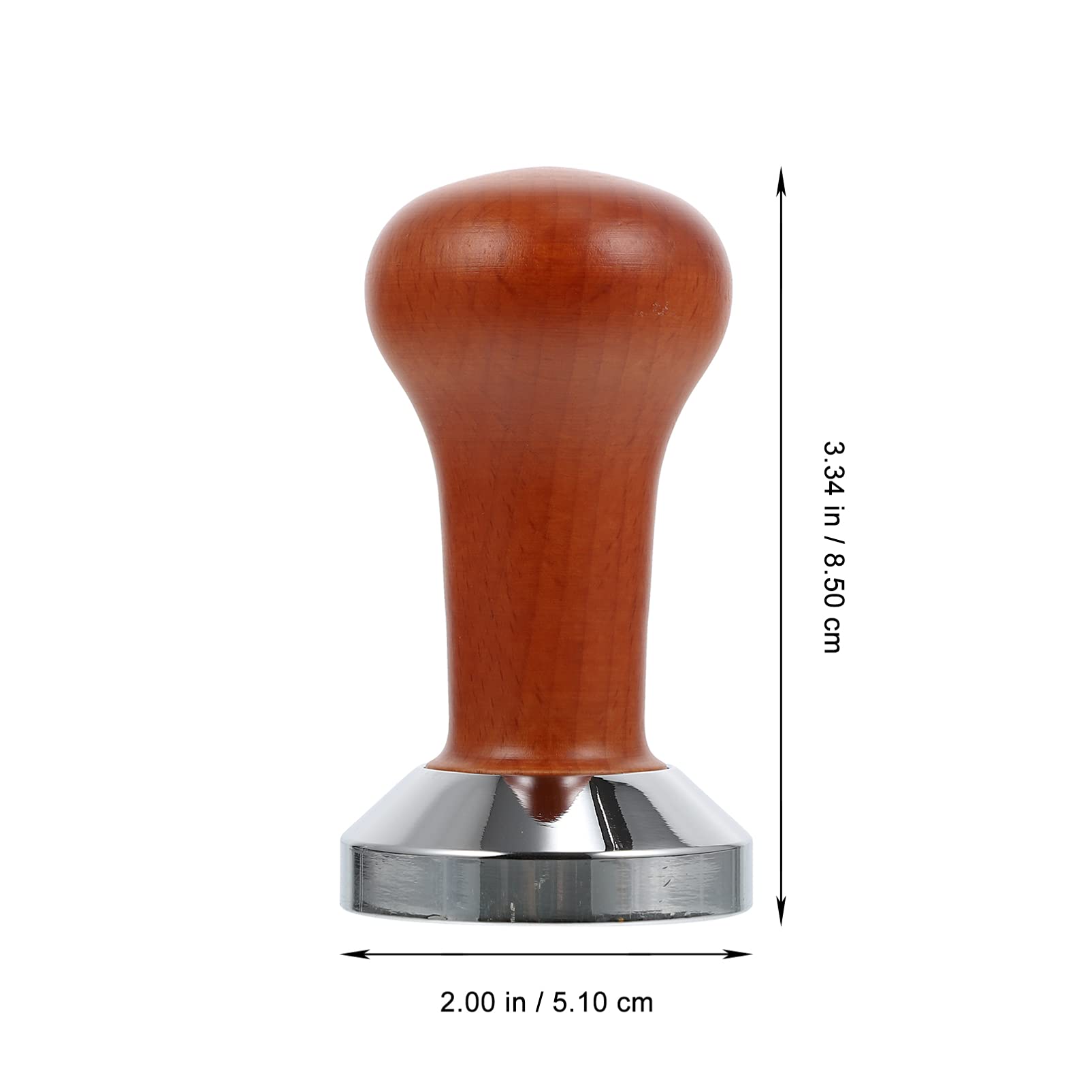 HEMOTON 51mm Wooden Coffee Tamper - Espresso Powder Presser for Perfect Coffee Grounds | Barista-Grade Handheld Coffee Tool for Home & Cafe Use | Ideal for Espresso Machines & Coffee Making Stations