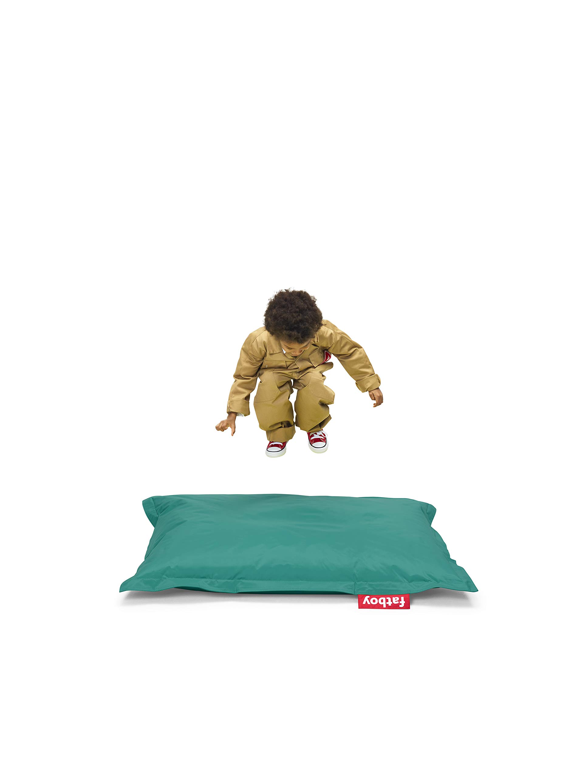 Fatboy Junior Bean Bag Chair for Kids - Small Size, Soft & Comfy Turquoise Blue - Perfect for Playrooms, Bedrooms & Reading Nooks