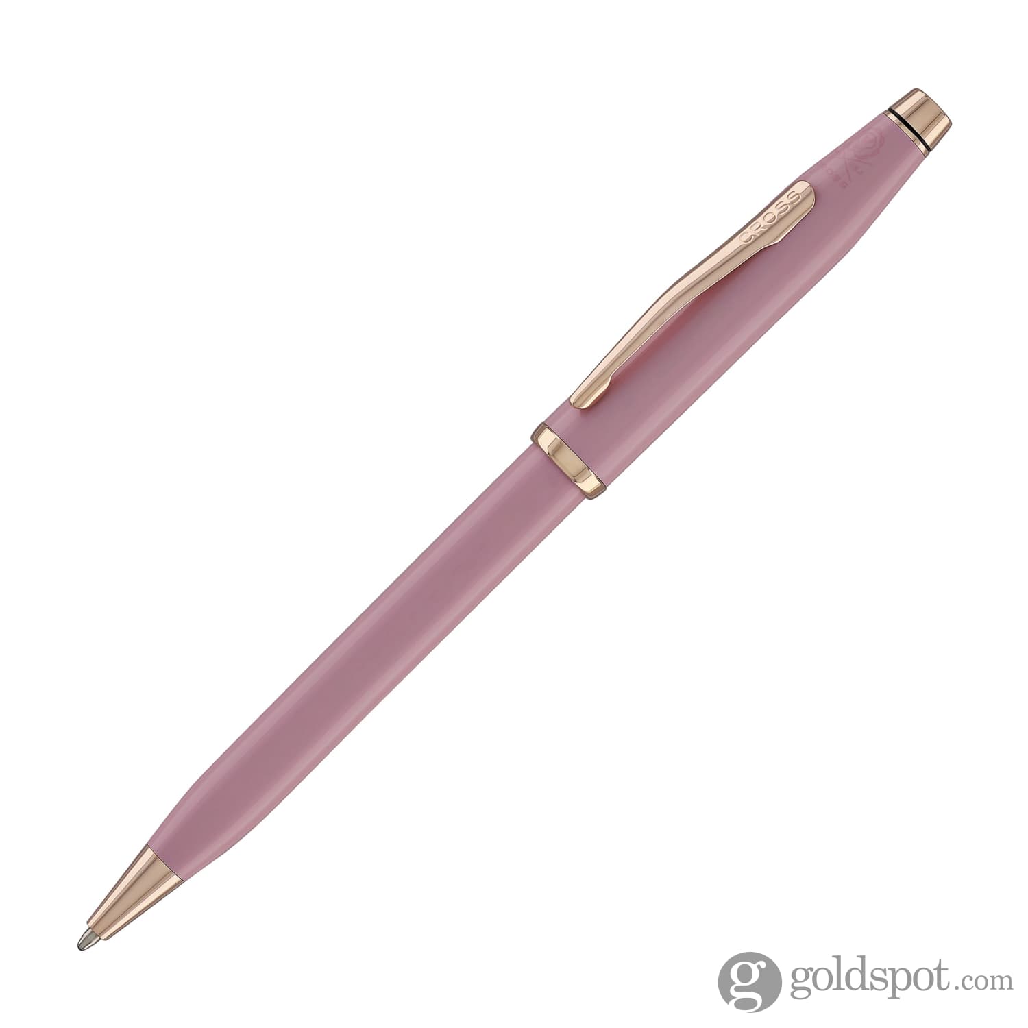 Cross Century II Ballpoint Pen - Smoky Pink Lacquer with Rose Gold Trim | Premium Writing Instrument for Office, Business & Gift Giving