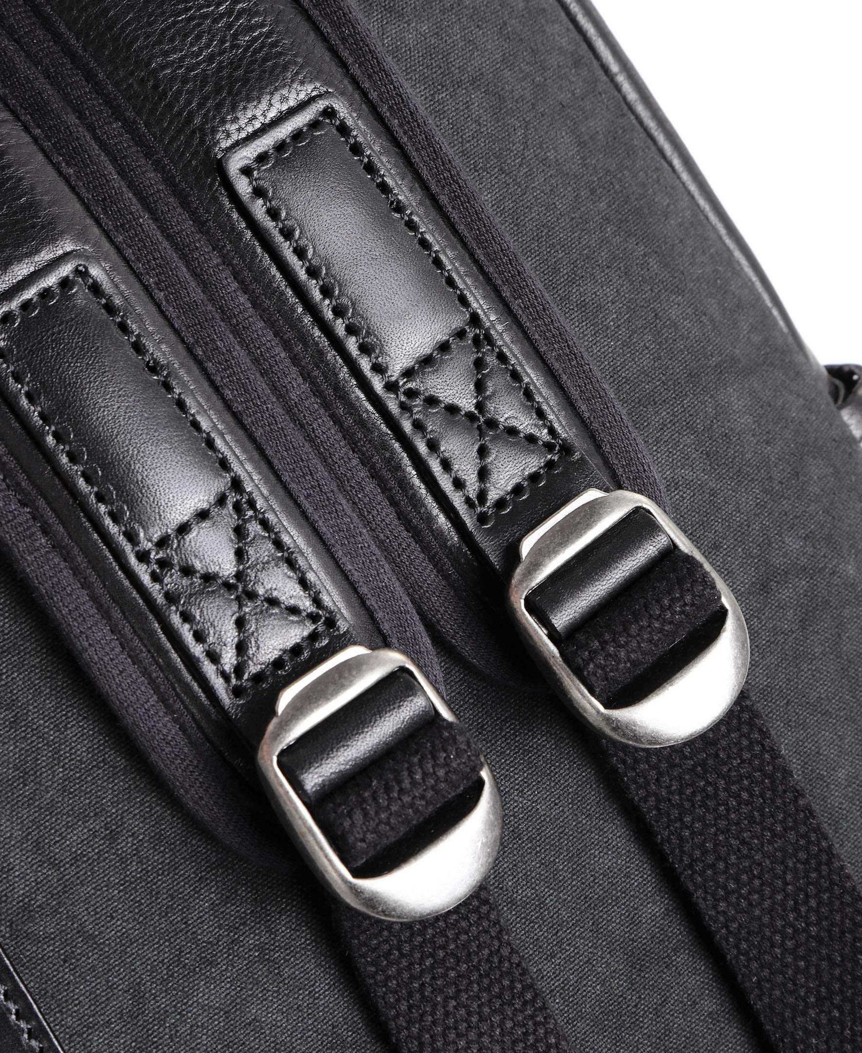 Genuine Leather Studded Backpack for Women & Men - Stylish Black Gothic Punk Shoulder Bag for School, Travel & Daily Use