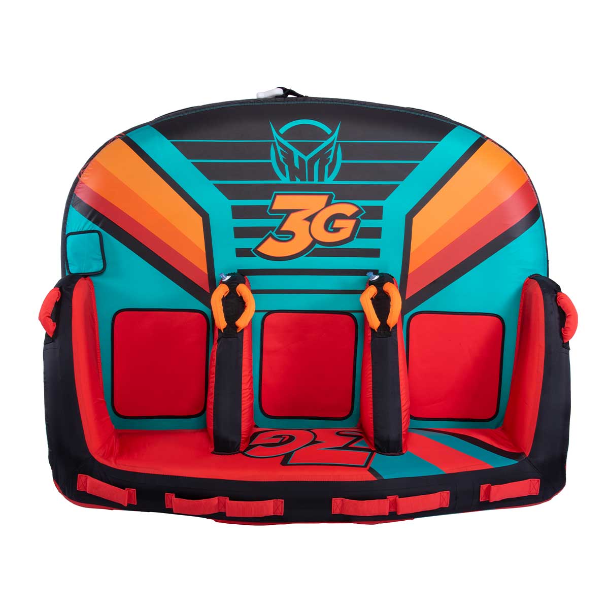 3G Towable Tube for 3 Riders - Heavy Duty Inflatable Water Tube for Boating, Lake & Beach Fun - Perfect for Family & Friends Outdoors