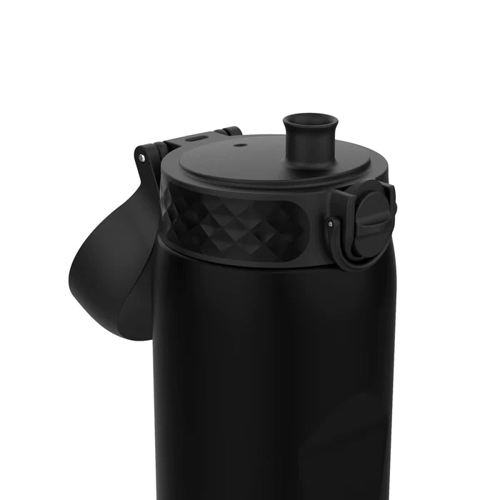 Ion8 Leakproof Water Bottle 1L - BPA Free Stainless Steel Vacuum Insulated Thermos for Hot & Cold Drinks - Perfect for Gym, Hiking, Travel & Office Use - Black