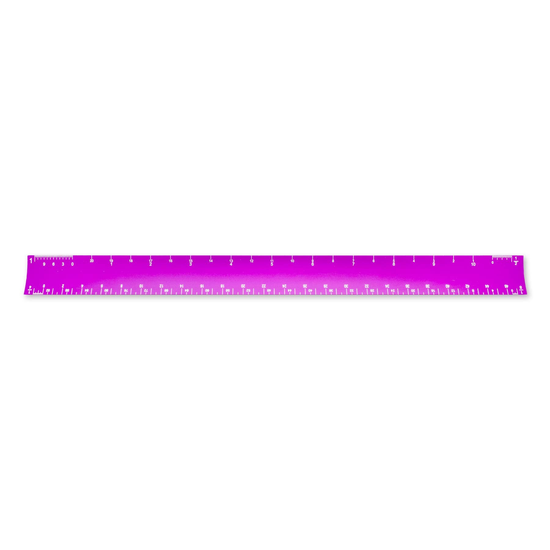 Alumicolor Aluminum Architect Hollow Scale Ruler - 12 Inch Purple Drafting Tool for School, Office, Art & Engineering | Perfect for Blueprint Reading, Technical Drawing & Design Projects