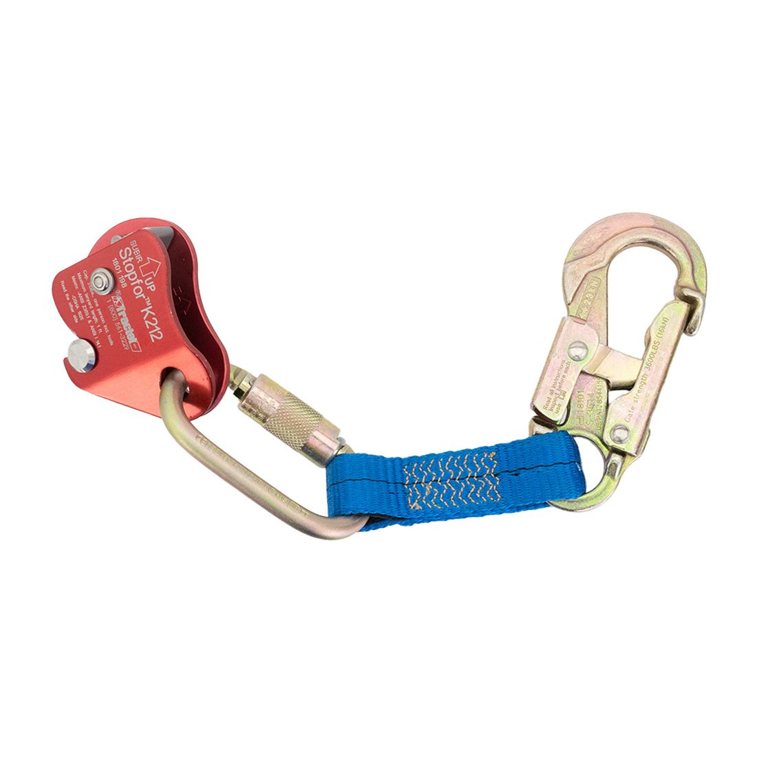 Tractel Stopfor K212 Backup Rope Grab - Fall Protection Safety Device for Construction & Roofing Work | OSHA Compliant Climbing Gear for Work at Height