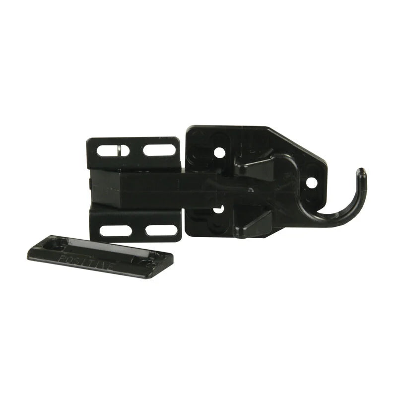 JR PRODUCTS 10785 Bullet Screen Door Latch - Heavy Duty Metal Replacement Latch for Screen Doors, Storm Doors & Security Gates (Perfect for Home, Garage & Patio Security)