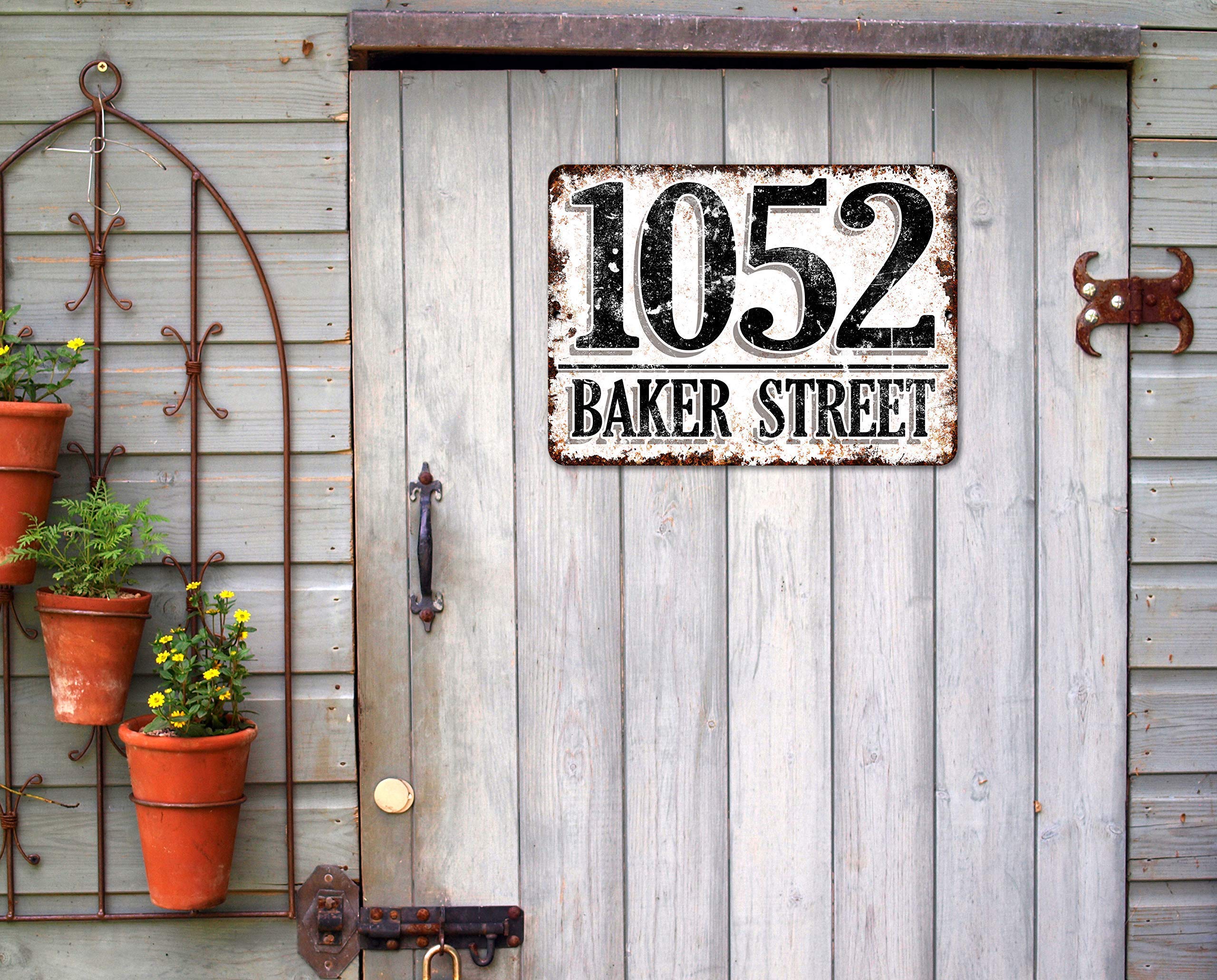 Personalized Custom House Address Plaque Sign - Durable Outdoor Metal Number Sign for Porch, Mailbox & Front Door - Weatherproof Home Decor for Curb Appeal & Housewarming Gifts