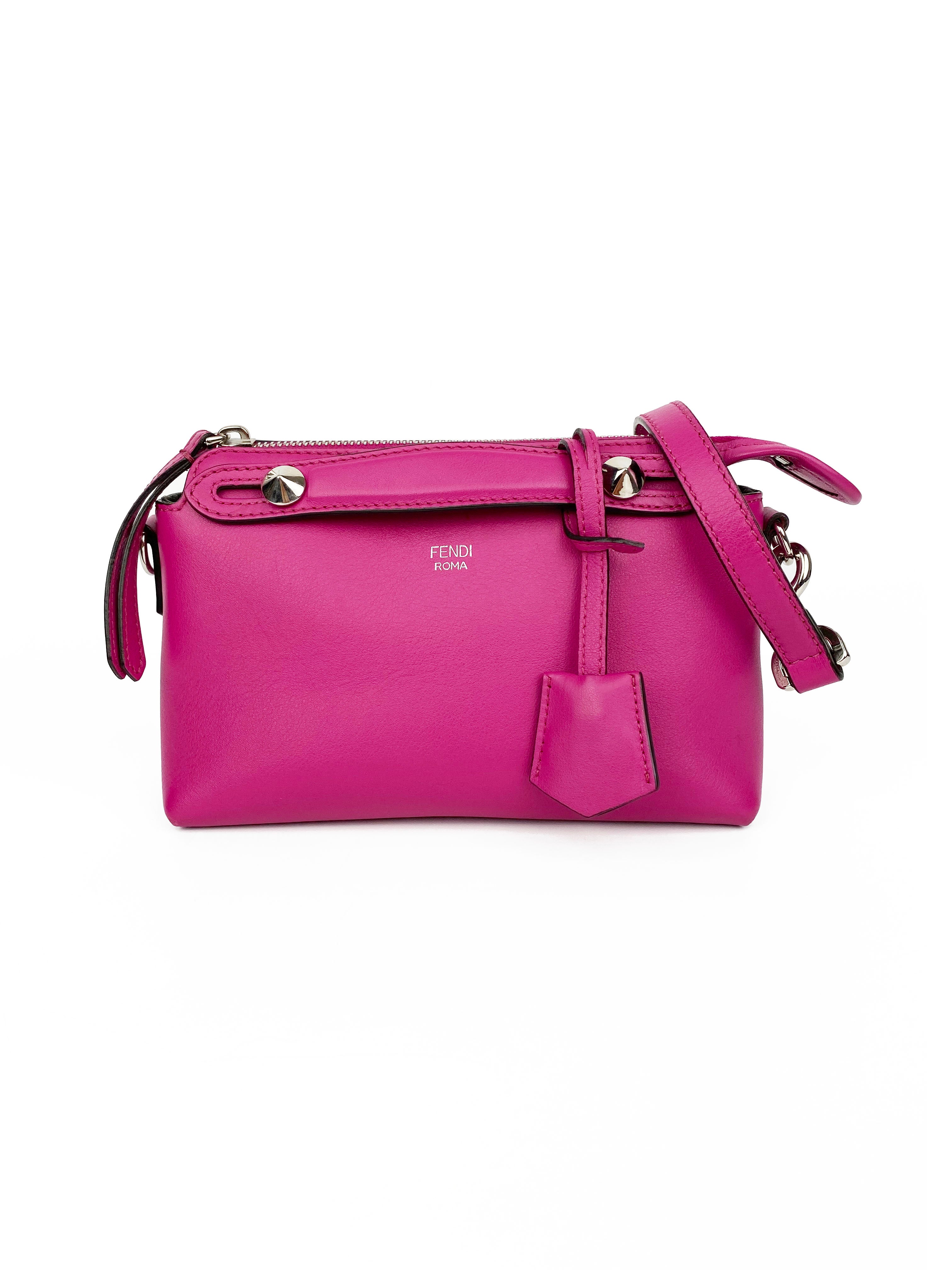 Fendi Mini Pink By the Way Crossbody Bag - Luxury Leather Handbag for Women, Perfect for Date Night & Evening Events