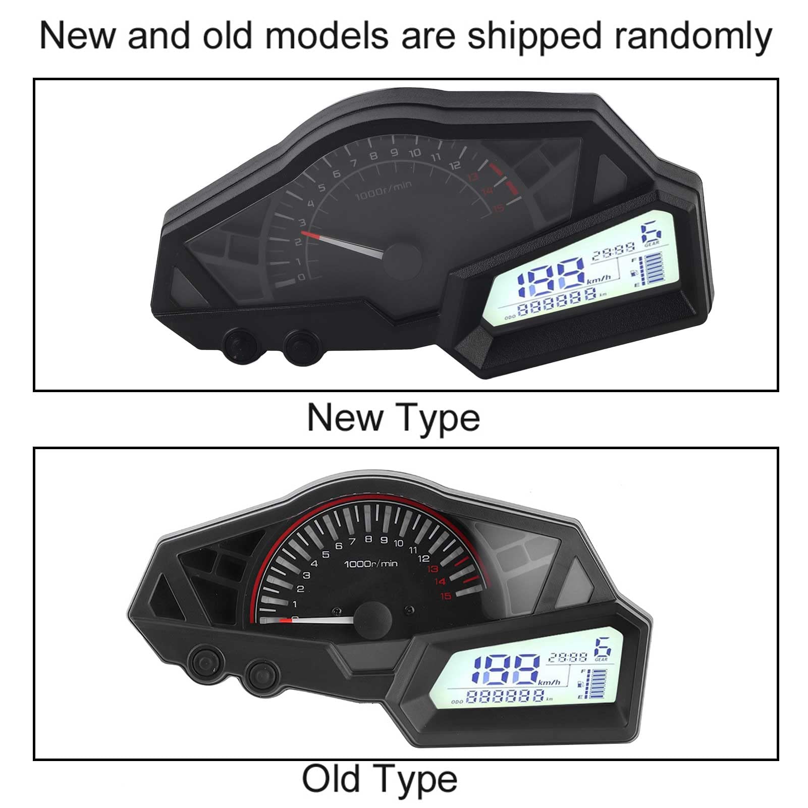 Kawasaki Ninja 300 LCD Speedometer - 15000RPM Tachometer & Fuel Gauge for Motorcycle Racing