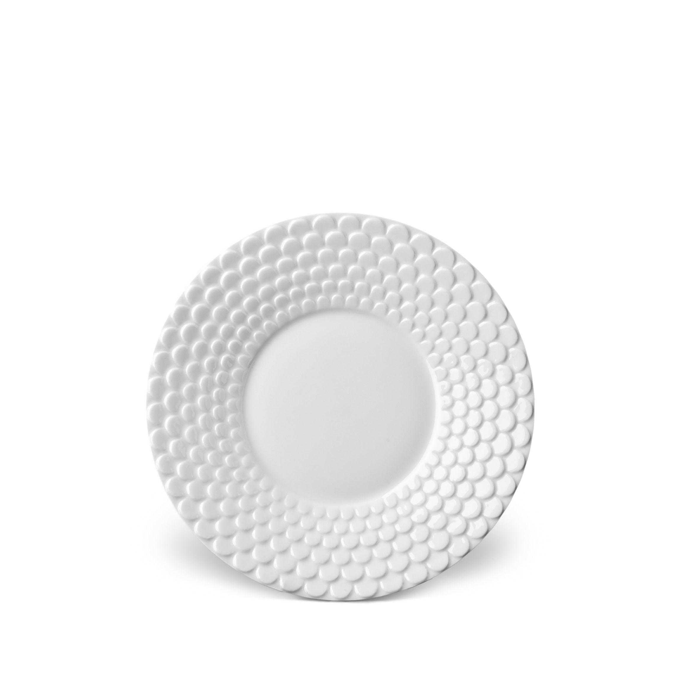 Aegean White Ceramic Saucer - Elegant Tea & Coffee Cup Plate for Home, Cafe, and Restaurant Use