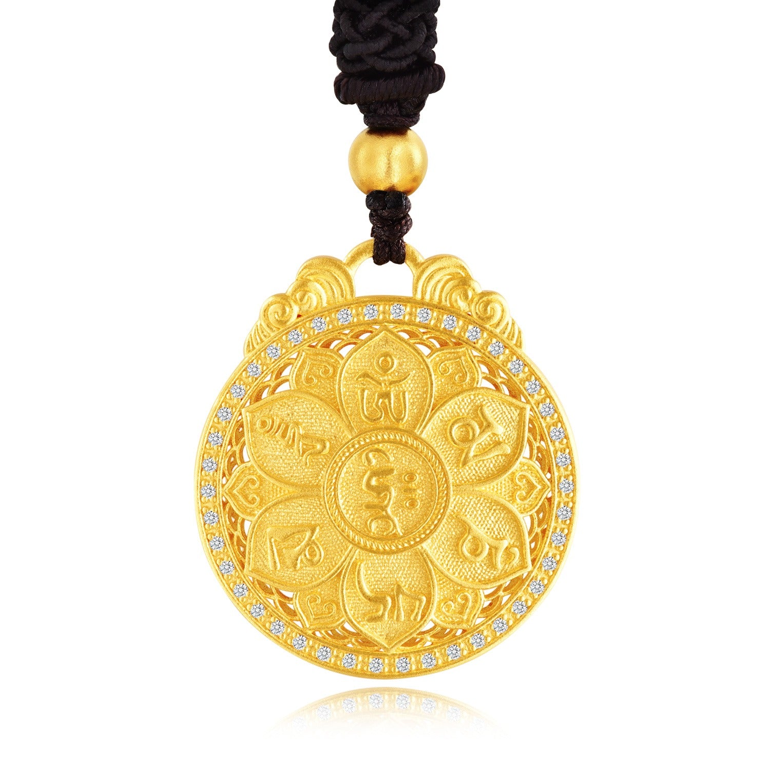 24K Gold Diamond Necklace for Women - Elegant Luxury Jewelry Gift for Anniversary, Wedding & Special Occasions