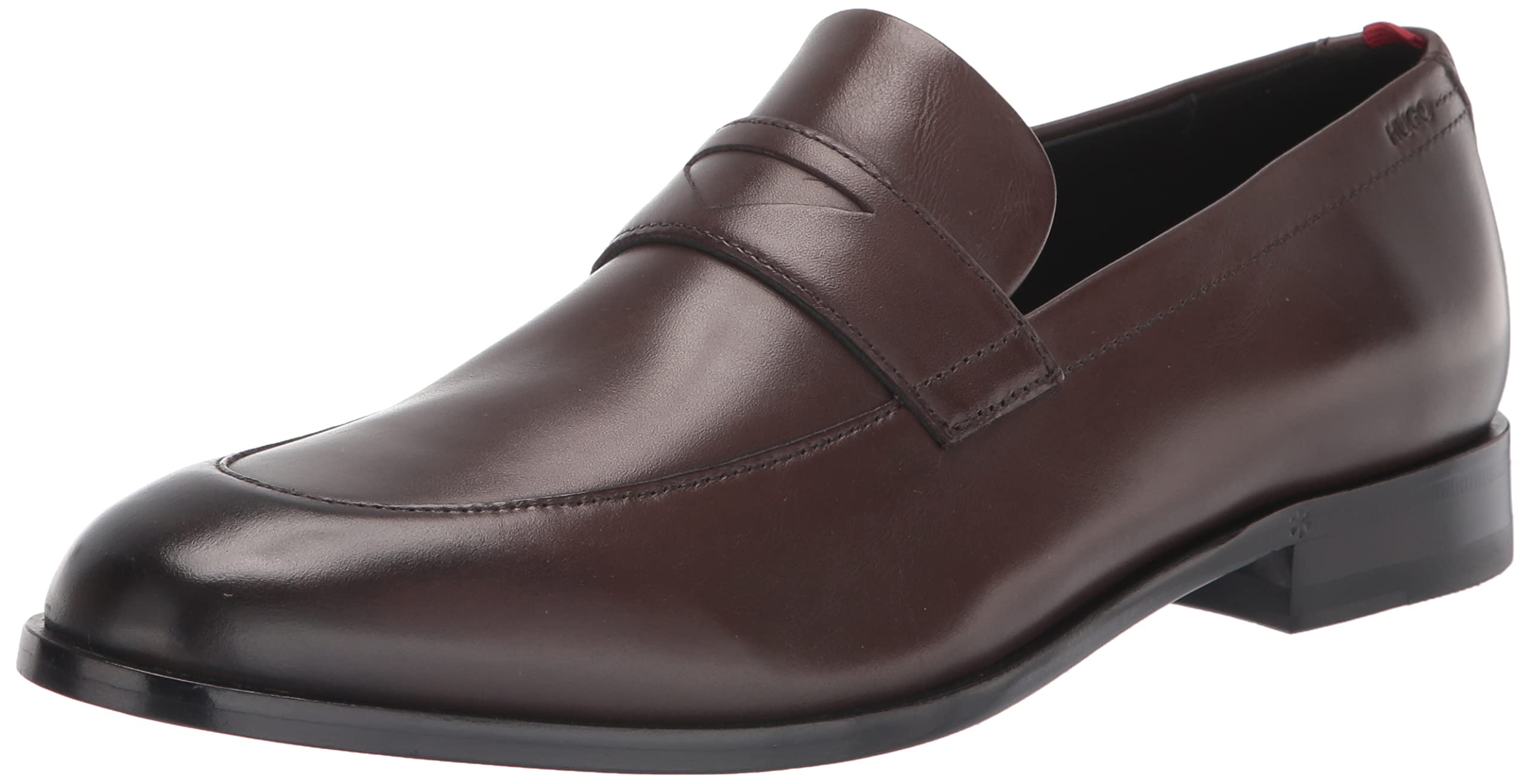 BOSS Men's Ruston Smooth Leather Loafers - Comfortable Slip-On Dress Shoes for Business, Office & Casual Wear - Premium Genuine Leather Loafers for Men