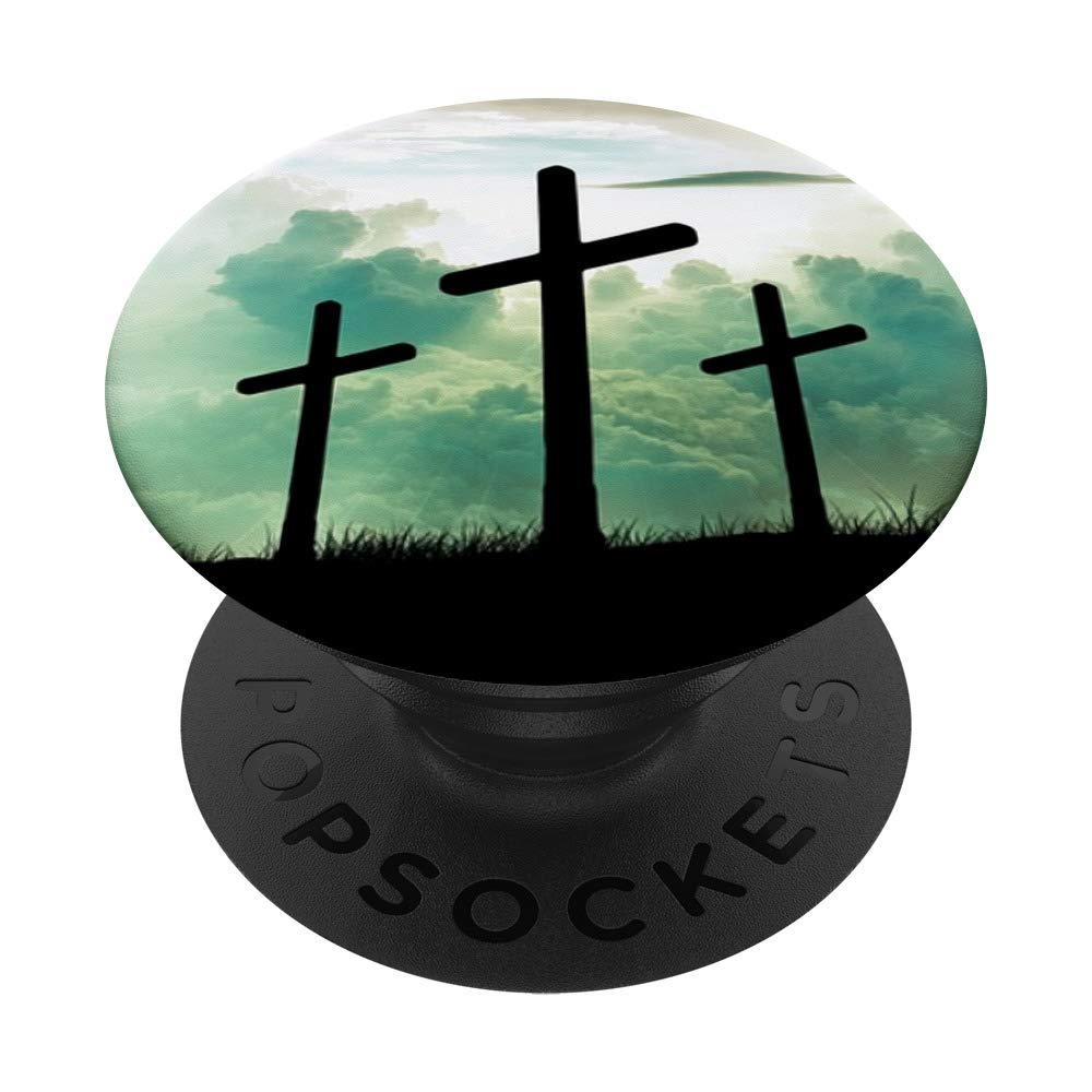 3-Pack Jesus Cross Christian Love PopSockets PopGrip - Interchangeable Phone & Tablet Stand with Swappable Base - Perfect for Bible Study, Church, Prayer & Daily Devotion
