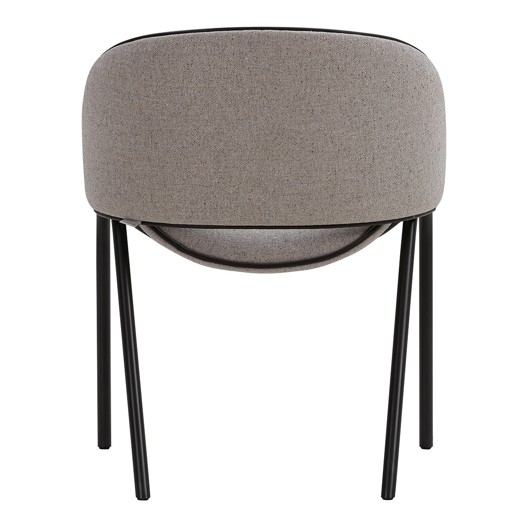 Modern Folium Dining Chair - Mid Century Wooden Kitchen Chair with Upholstered Seat - Perfect for Dining Room, Kitchen, and Breakfast Nook