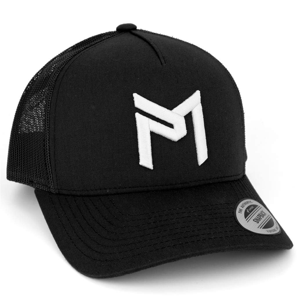 Discraft Paul McBeth PM Logo Snapback Trucker Hat - Adjustable Mesh Back Disc Golf Cap for Men & Women - Perfect for Outdoor Sports, Casual Wear & Fan Merchandise