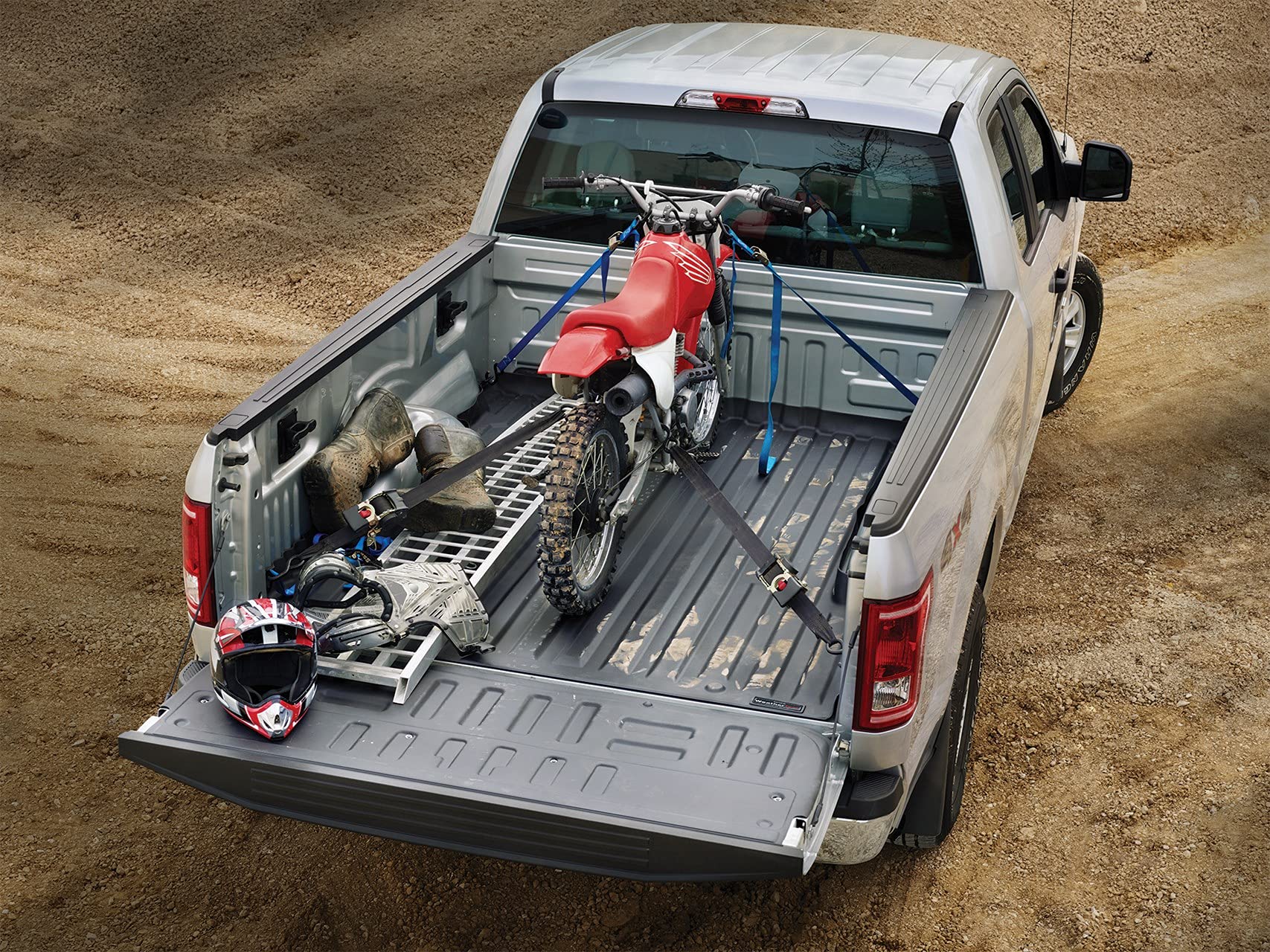 WeatherTech TechLiner Truck Bed Liner for Ford F-150 - Complete Set (Bed Liner & Tailgate Liner) (39603-3TG08), Black | Heavy-Duty Protection for Pickup Trucks | Perfect for Hauling, Construction & Outdoor Adventures