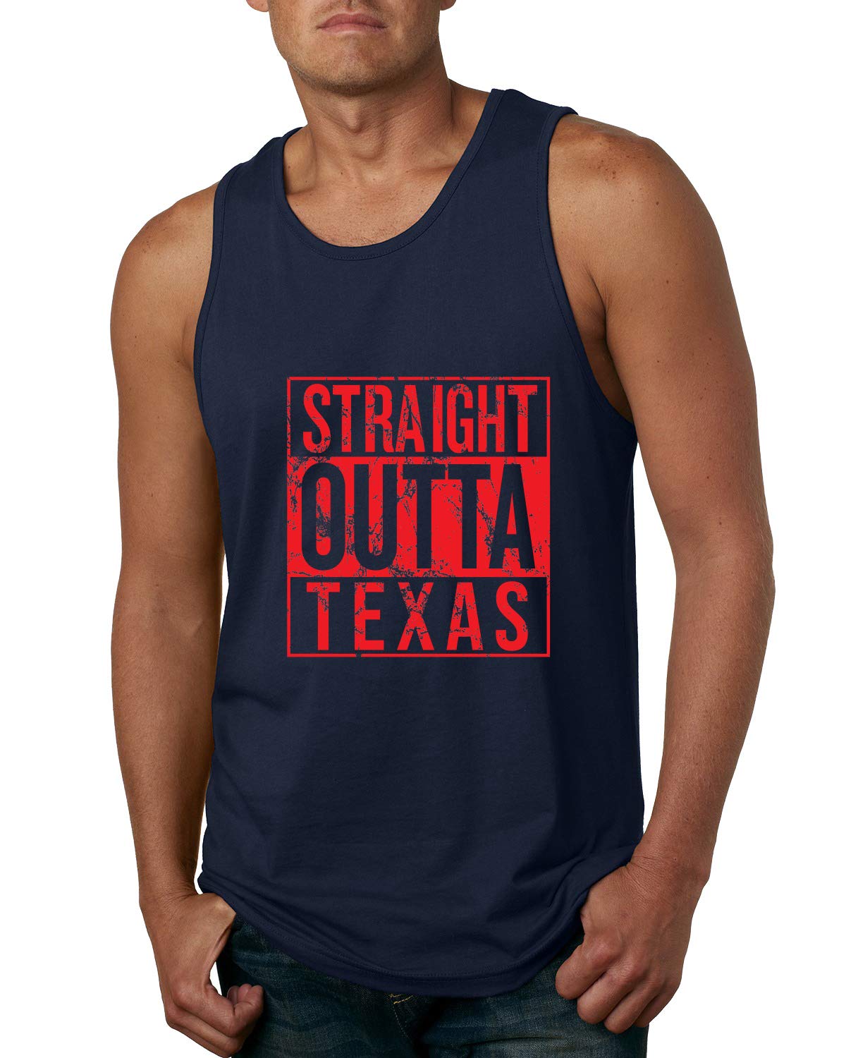 Straight Outta Arizona ARI Fan Graphic Tank Top for Men - Fantasy Baseball Jersey, Sports Fan Apparel, Gym & Casual Wear