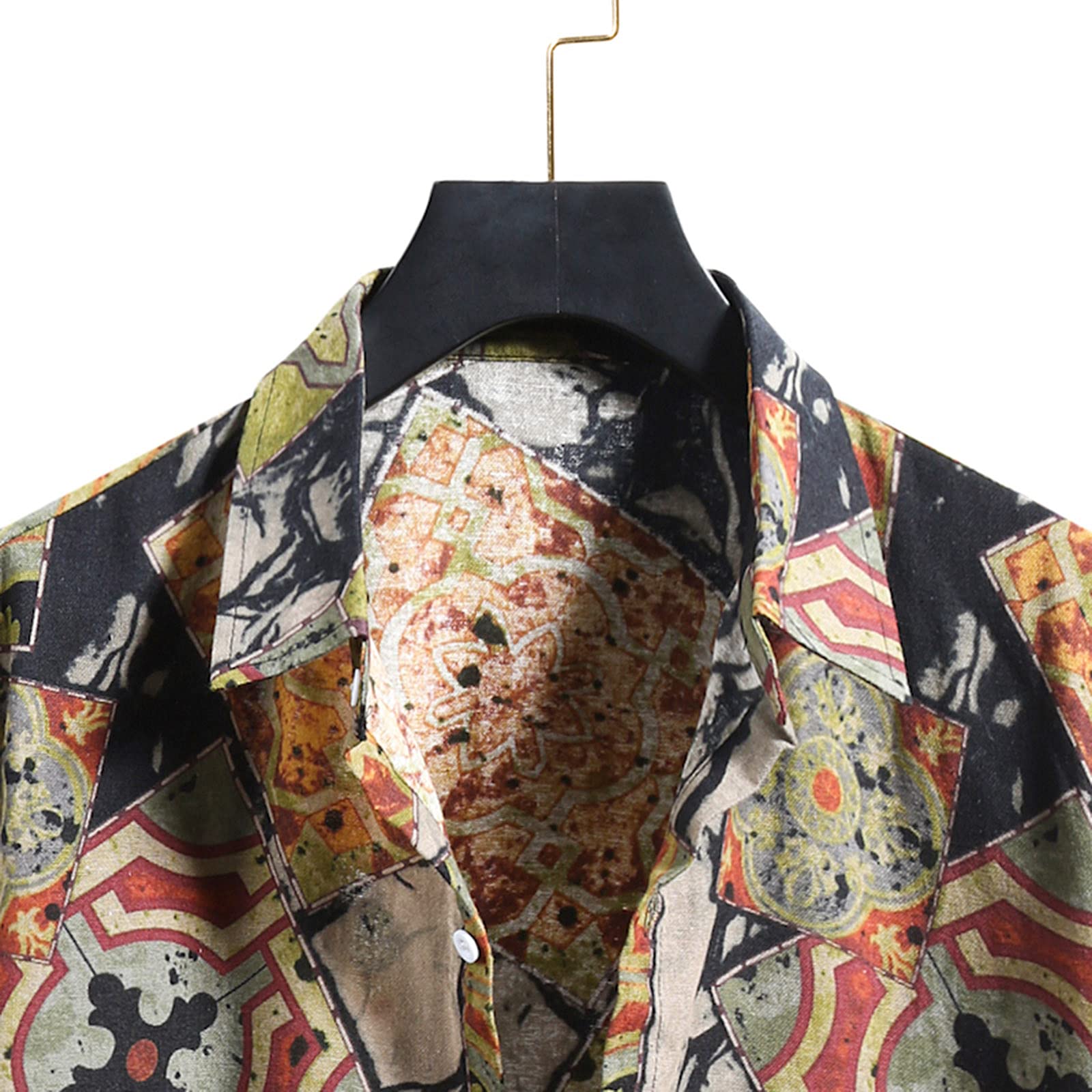 Men's Floral Hawaiian Shirts - Short Sleeve Button Down Tropical Summer Casual Beach Shirts for Vacation, Luau Party & Outdoor Activities