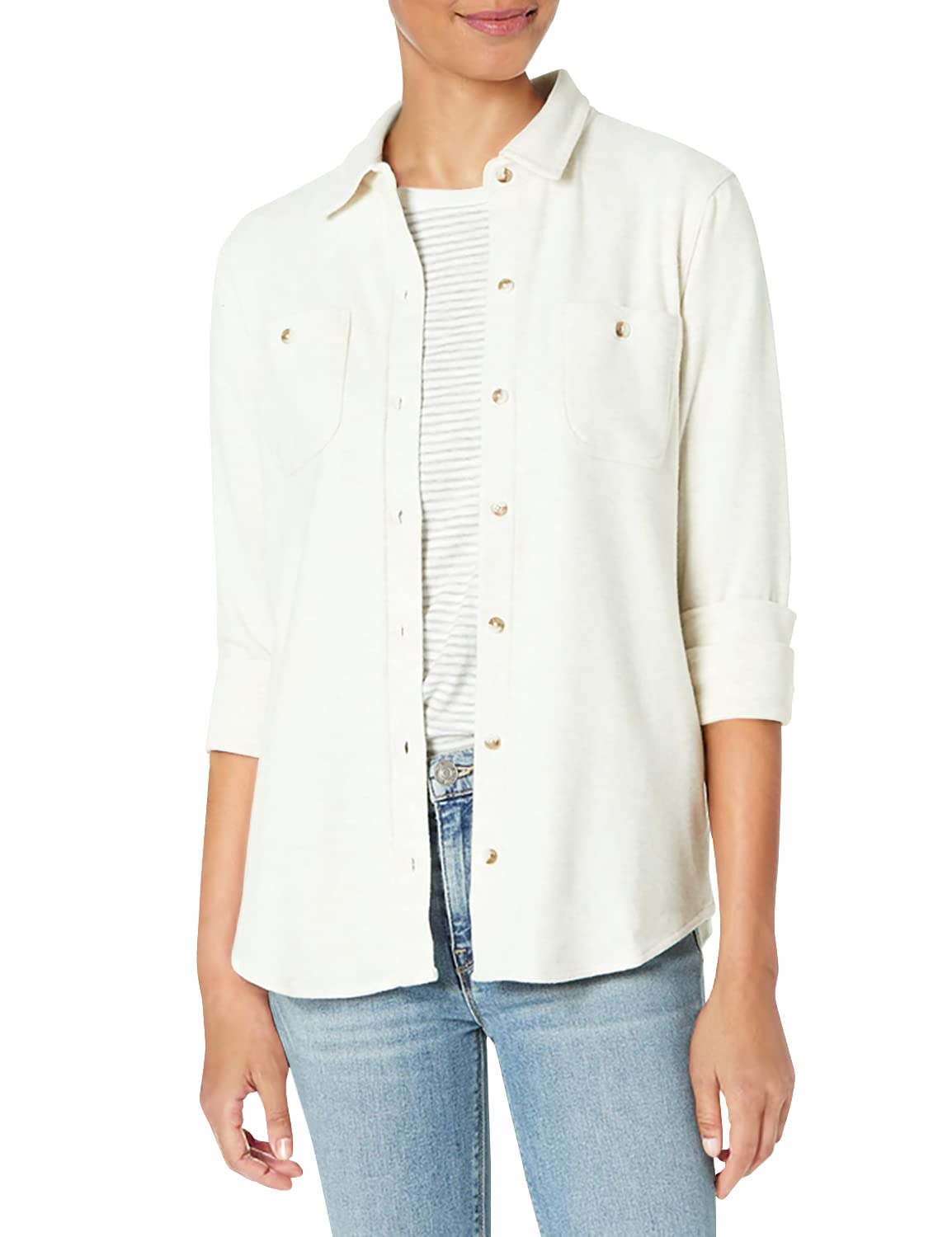 Faherty Women's Legend Sweater Shirt - Soft Knit Long Sleeve Pullover for Casual Wear & Layering | Cozy Fall & Winter Fashion | Perfect for Office, Travel & Weekend Outfits