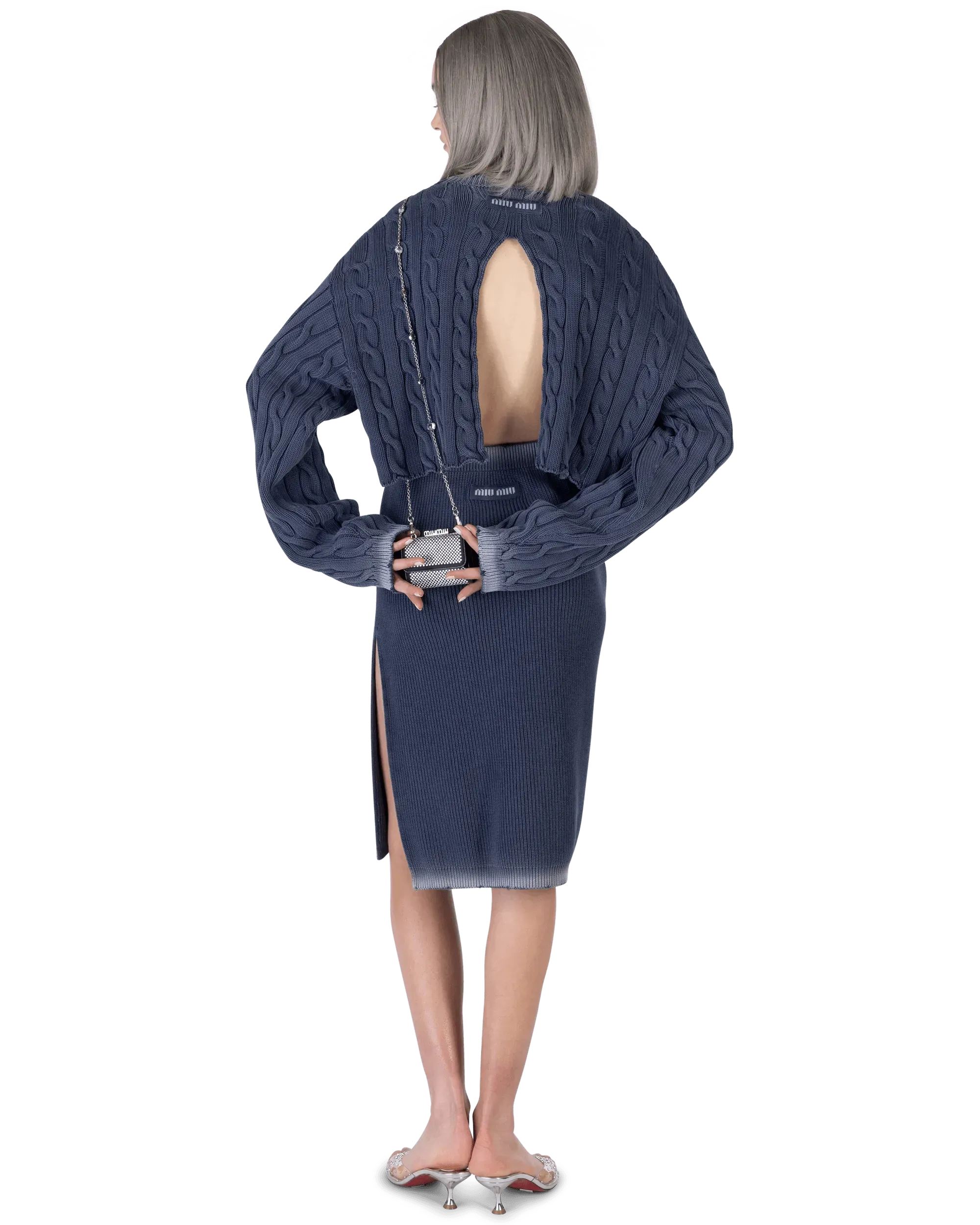 Stylish Cotton Ribbed Midi Skirt for Women - Comfortable Stretch Fit, High Waist, Flattering A-Line Design - Perfect for Office, Date Night & Casual Outfits