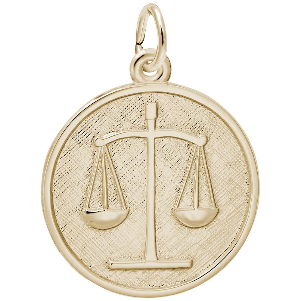 Scales of Justice Charm - Sterling Silver Pendant for Bracelets & Necklaces - Perfect for Law Graduates, Lawyers & Justice-Themed Jewelry Gifts