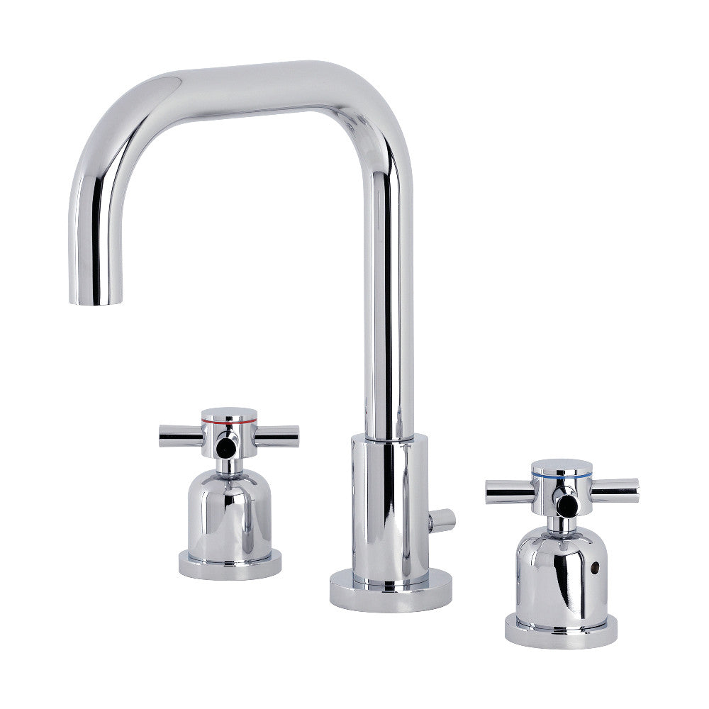 Kingston Brass FSC8930DX Concord Widespread Bathroom Faucet with Pop-Up Drain - Modern Chrome Finish for Vanity Sinks, Perfect for Home & Hotel Bathroom Renovations