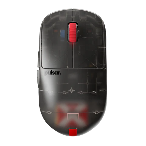 Pulsar X2H Wireless Gaming Mouse [Black Clear Edition] - Lightweight Ergonomic Design for FPS, MOBA, and PC Gaming