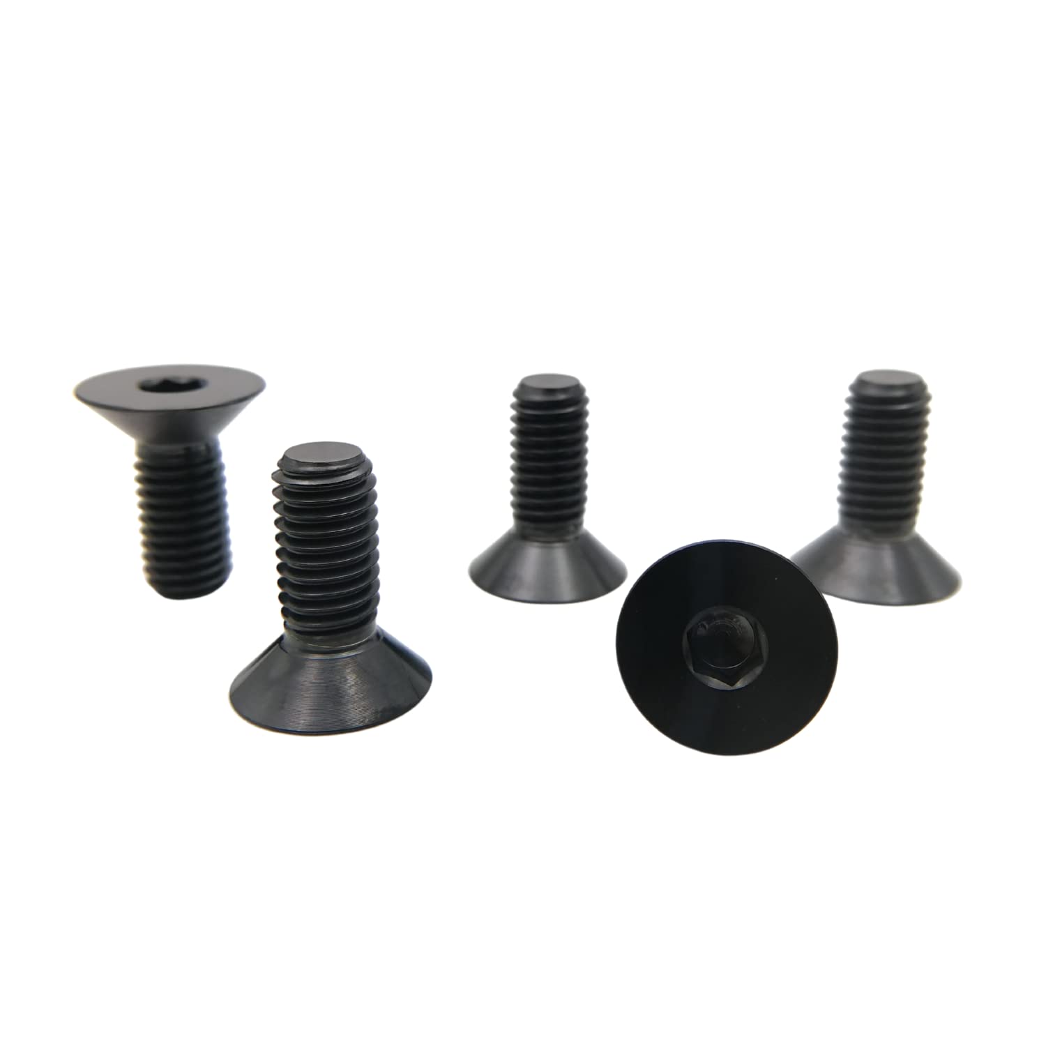 Titanium M5x10mm Hex Socket Cap Bolts - 5 Pack for Motorcycles & Bikes