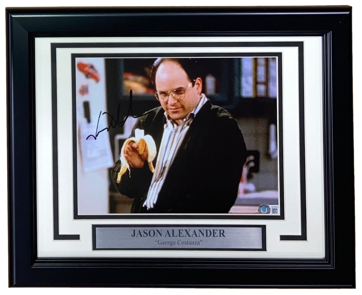 Jason Alexander Autographed Framed 8x10 Seinfeld Photo - BAS BB36606 - Collectible Memorabilia for TV Show Fans & Home Theater Decor