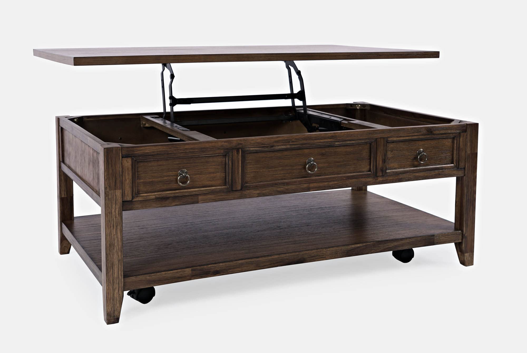 Jofran Inc. Bakersfield Lift-Top Coffee Table with Storage - Modern Lift Top Design, Espresso Finish - Perfect for Living Room, Small Spaces & Home Office Use