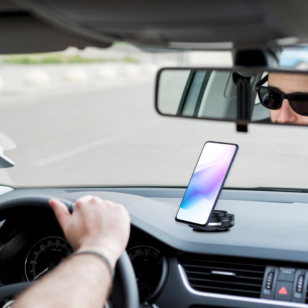 2024 Magnetic Car Phone Mount - 360° Rotation & Strong Suction for Safe Driving