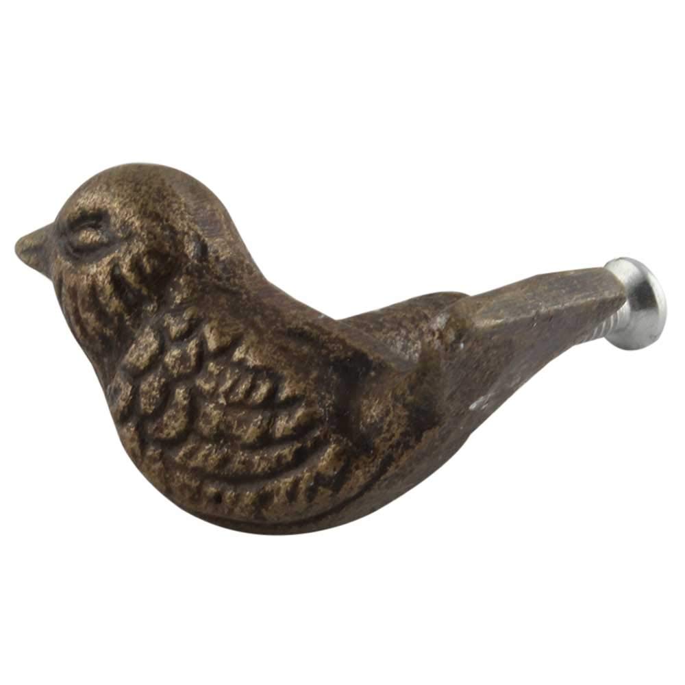IndianShelf 12-Piece Vintage Antique Iron Dresser Knobs - Handmade Cabinet Drawer Pulls with Bird Design | Perfect for Dressers, Cabinets & Furniture Restoration Projects