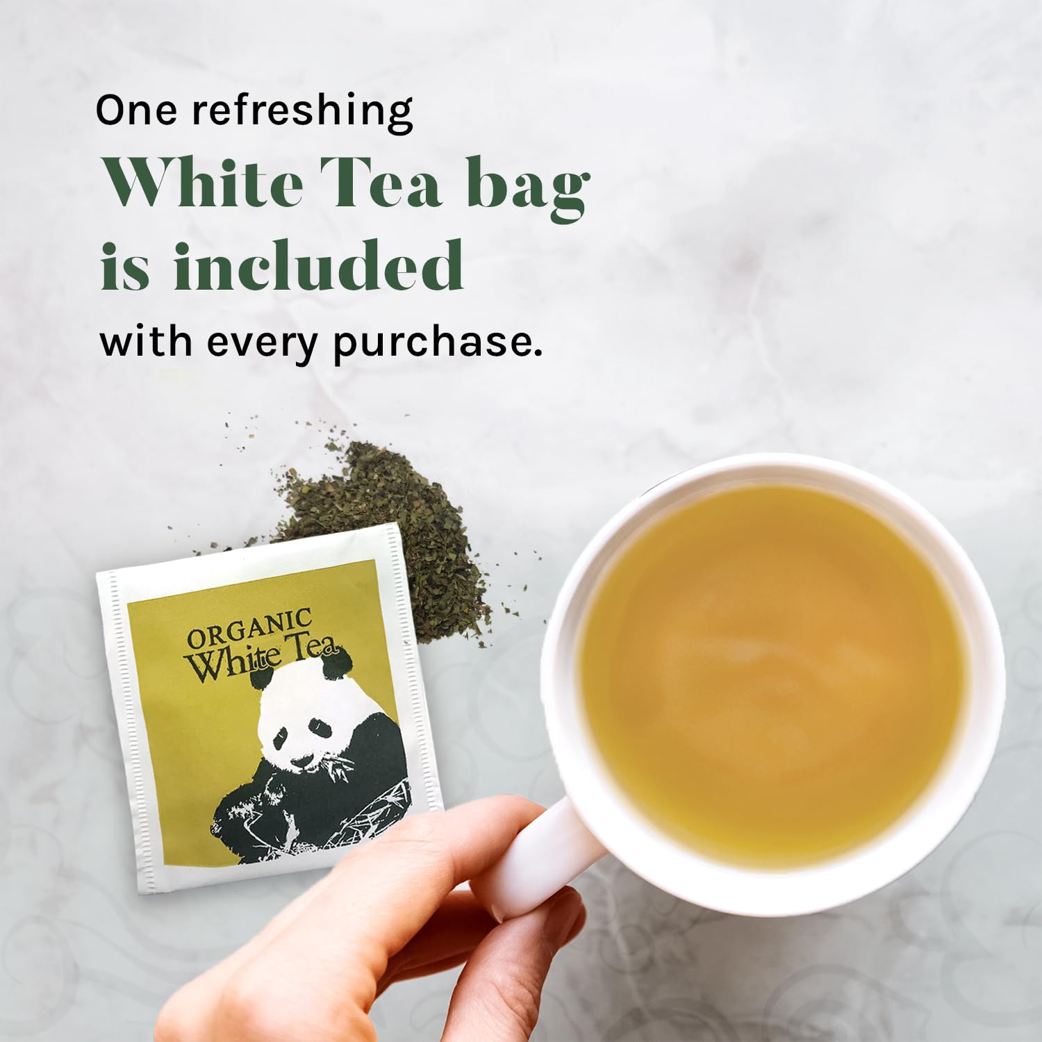 Uncle Lee's Organic Green Tea 100 Tea Bags (2-Pack) + White Tea Single-Use Pack - 3 Piece Set | Premium Loose Leaf Tea for Daily Wellness, Detox & Relaxation | Perfect for Home, Office & Gifts