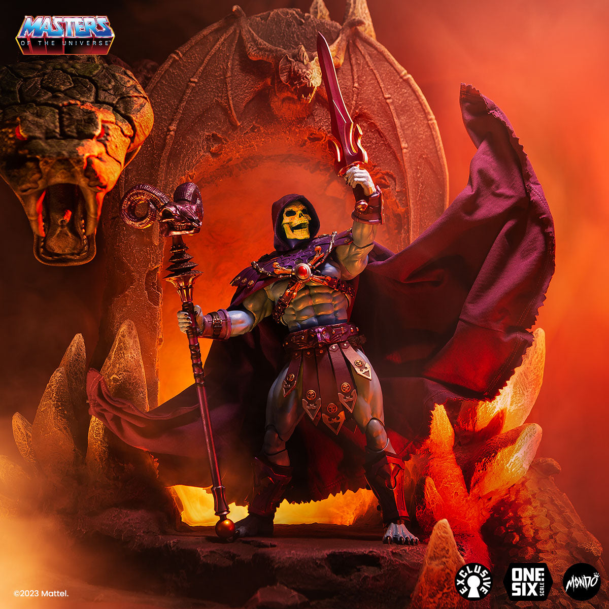 Masters of the Universe Skeletor Deluxe 1/6 Scale Action Figure - Timed Edition Collectible Toy for Display & Play | Perfect for Fans, Collectors & Home Decor