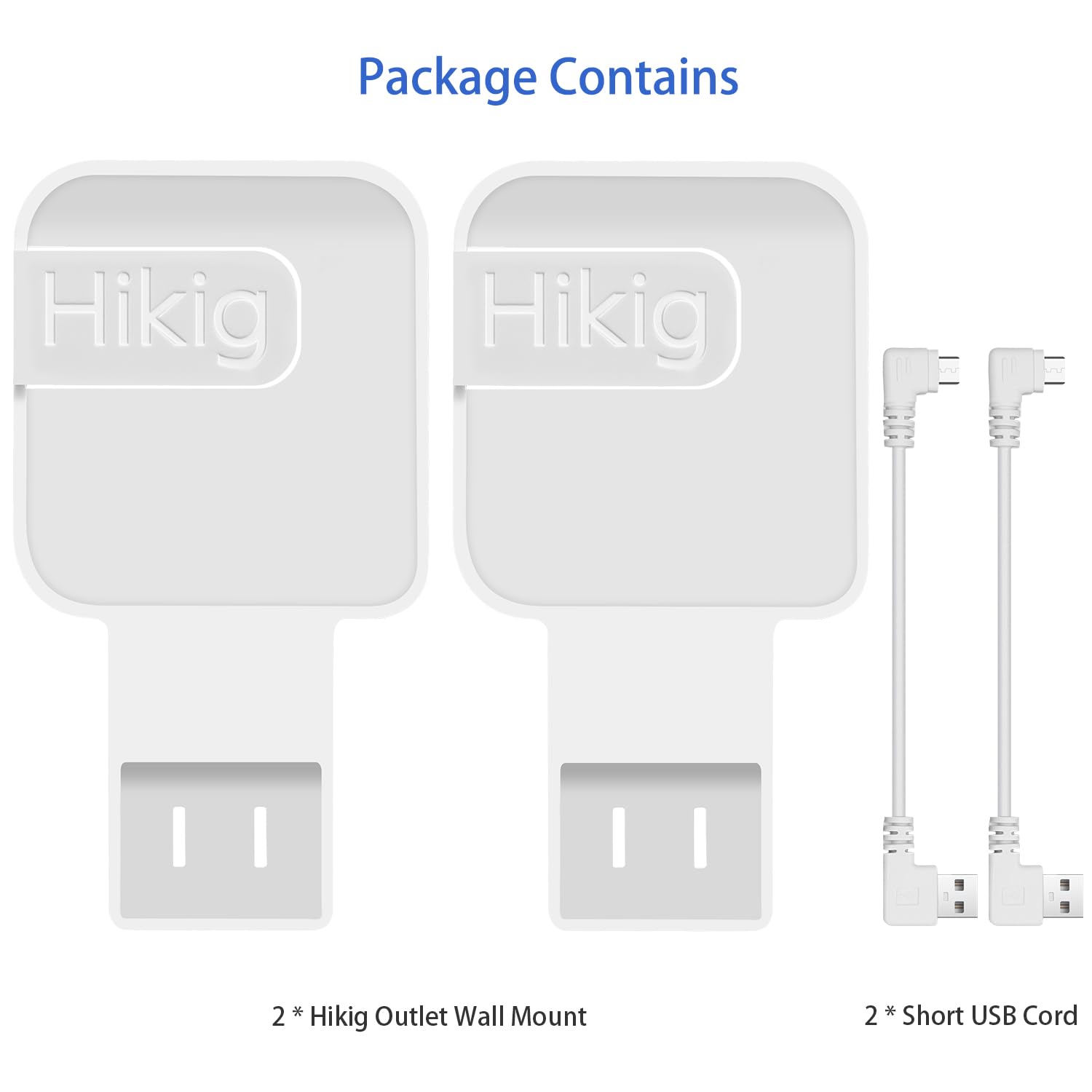 Blink Sync Module 2 Outlet Mount Bracket - Secure Wall Mount for Blink Outdoor/Indoor/Doorbell Cameras - No Wires, Short Cable Design - 2 Pack - Perfect for Home Security & Smart Home Setup