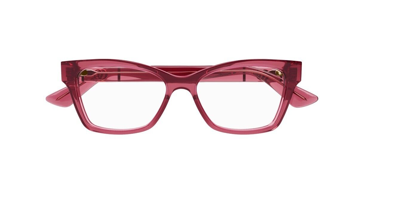 Gucci GG0634O 005 Burgundy Cat Eye Rectangular Women's Eyeglasses