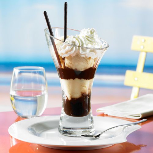Jazzed Sundae Glasses 14.4oz (410ml) - Set of 6 | Premium Dessert Bowls for Ice Cream, Parfaits & Knickerbocker Glory - Perfect for Parties, Restaurants & Home Entertaining