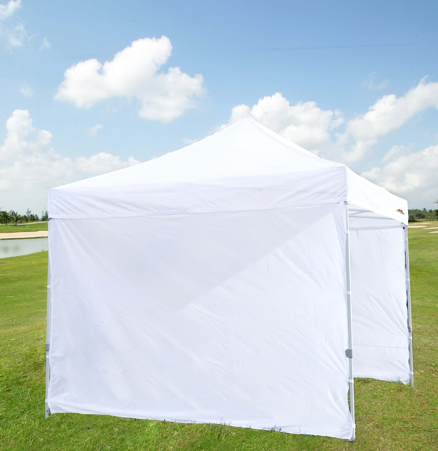 SCOCANOPY Side Wall for 10x10 Pop Up Canopy Frame - 1 Pack White SunWall for Outdoor Events, Parties & Beach Protection
