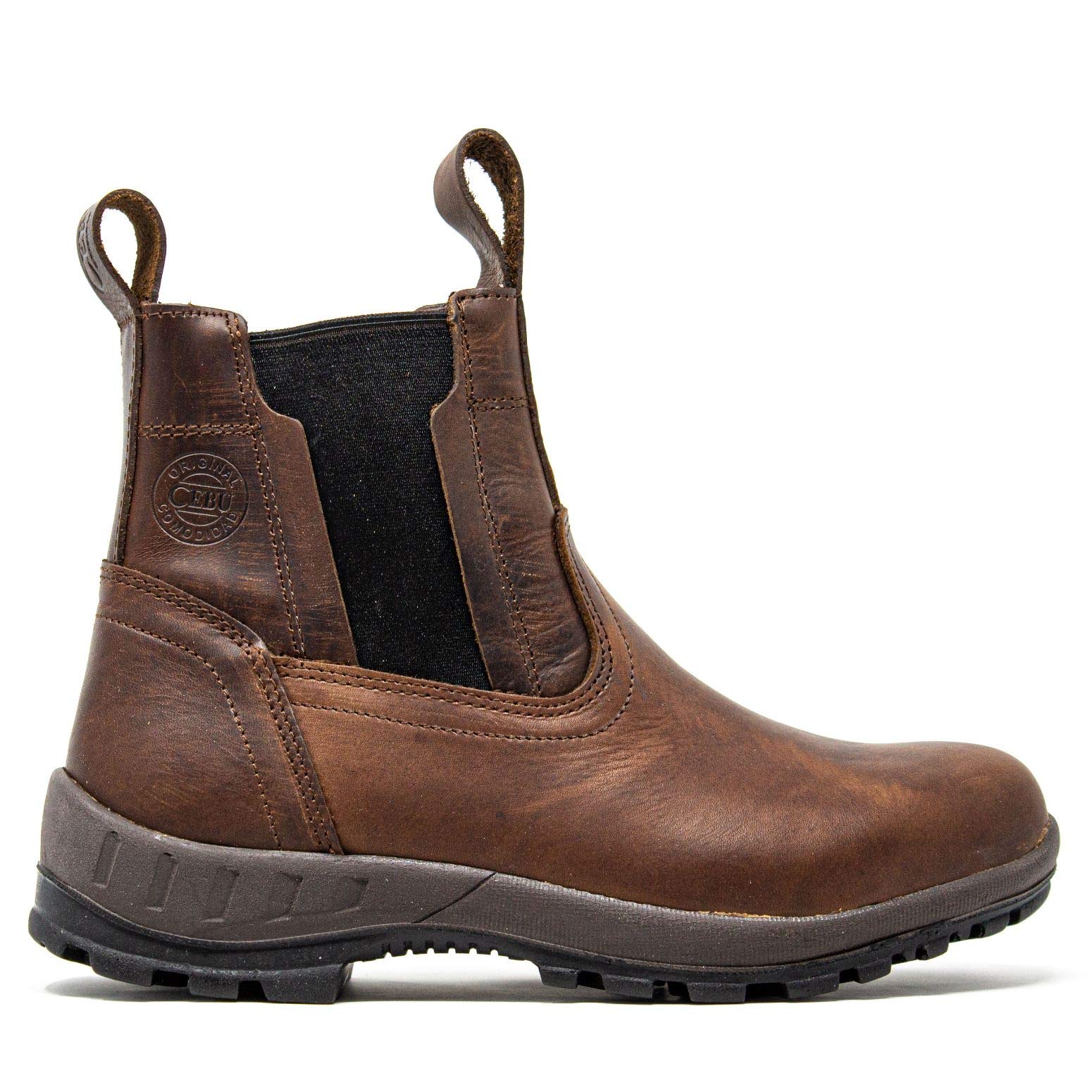 CEBU Men's Soft Toe Work Boots - Lightweight Leather Safety Shoes, Oil & Acid Resistant, 6 Inch Height for Manufacturing, Warehouse & Utility Workers | BT Flex Technology | Ideal for Construction, Landscaping & Heavy Duty Jobs