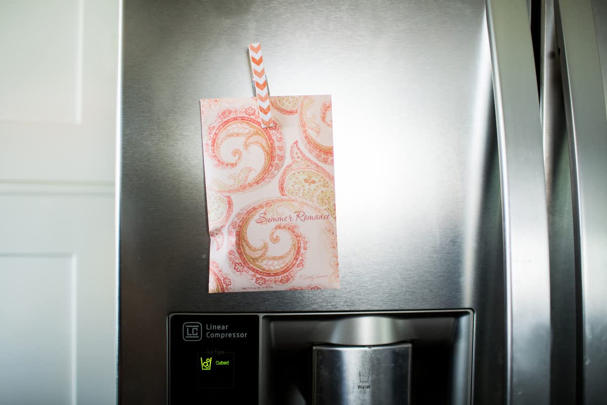 Fresh Scents Scented Sachets - Summer Romance Fragrance, 6-Pack Aromatherapy Sachets for Drawers, Closets & Cars | Long-Lasting Natural Scent